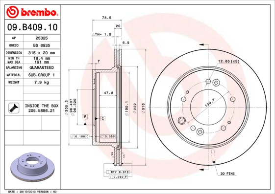 BREMBO Bremsscheibe