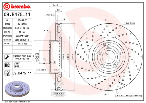 BREMBO Bremsscheibe