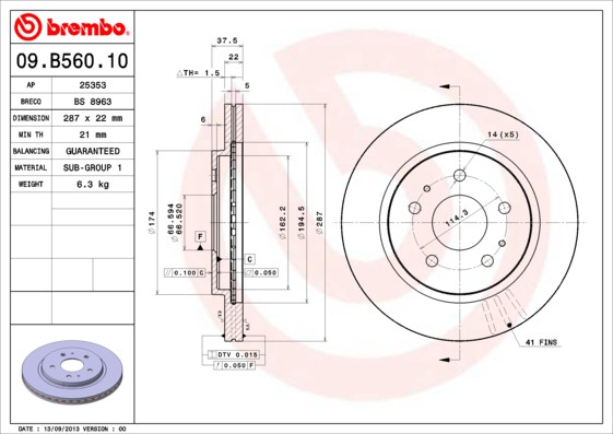 BREMBO Bremsscheibe