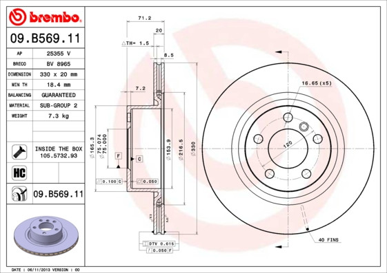 BREMBO Bremsscheibe