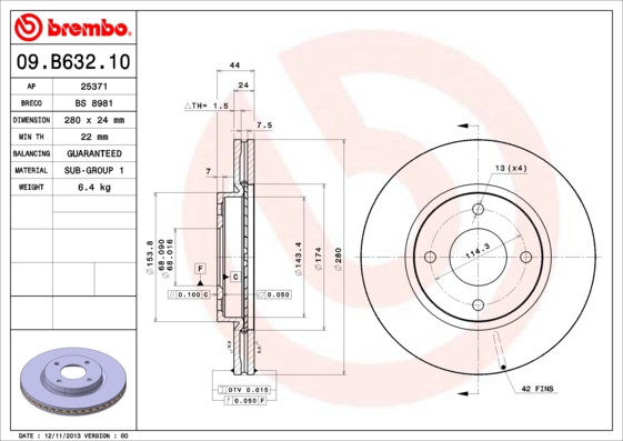 BREMBO Bremsscheibe