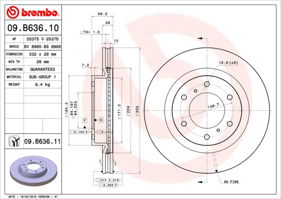 BREMBO Bremsscheibe