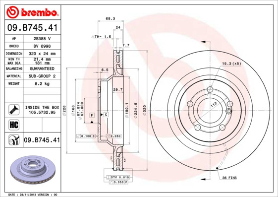 BREMBO Bremsscheibe