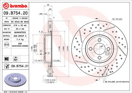 BREMBO Bremsscheibe