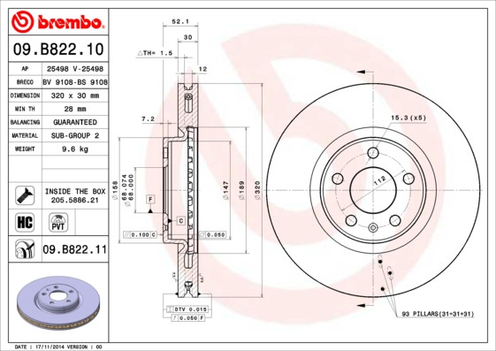 BREMBO Bremsscheibe