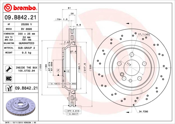 BREMBO Bremsscheibe