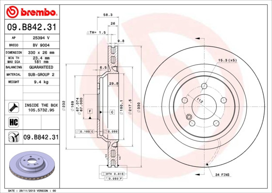 BREMBO Bremsscheibe