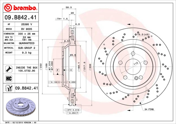 BREMBO Bremsscheibe