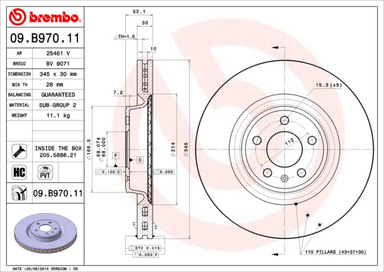 BREMBO Bremsscheibe