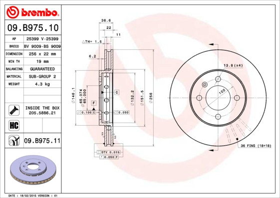 BREMBO Bremsscheibe