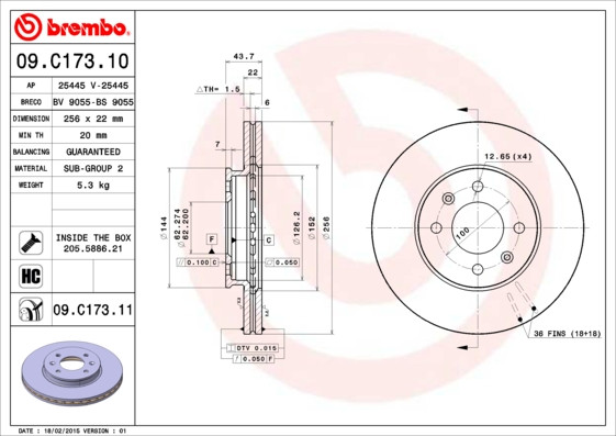 BREMBO Bremsscheibe
