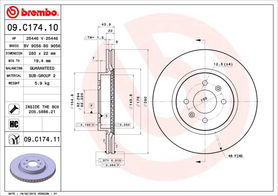 BREMBO Bremsscheibe