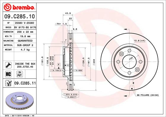 BREMBO Bremsscheibe