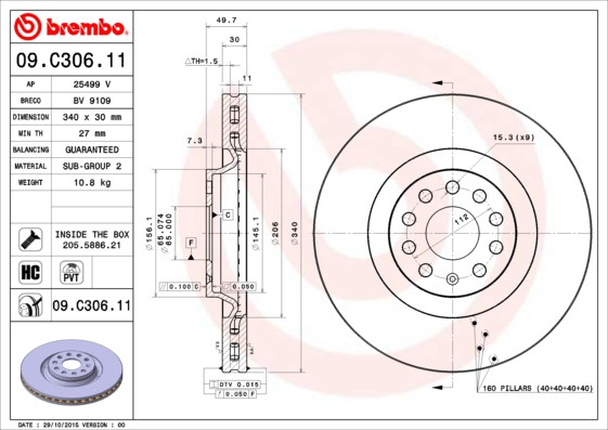 BREMBO Bremsscheibe