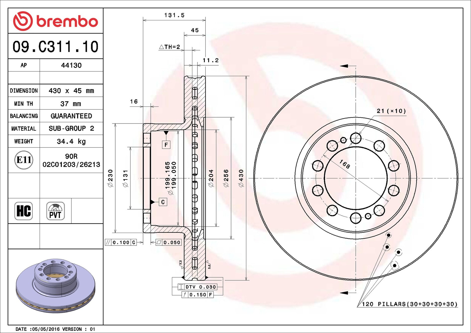 BREMBO Bremsscheibe