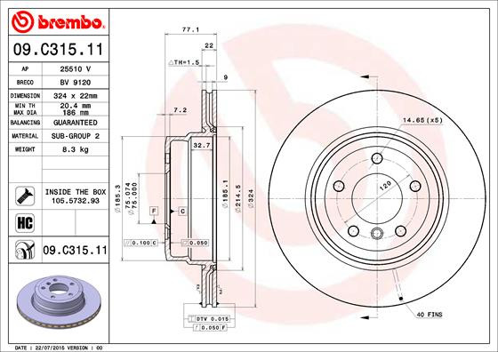 BREMBO Bremsscheibe