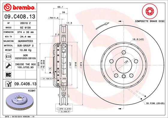 BREMBO Bremsscheibe