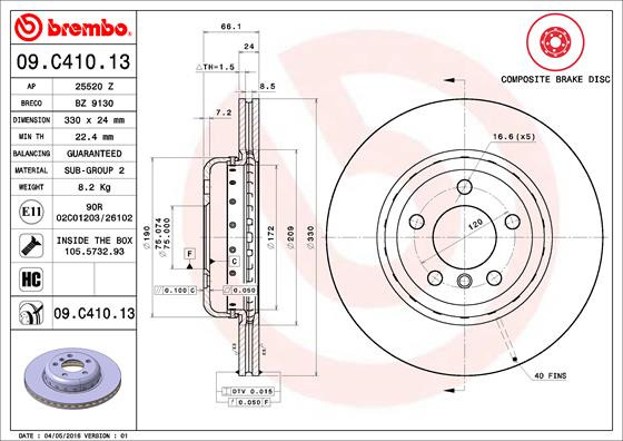 BREMBO Bremsscheibe