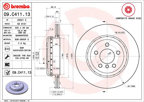 BREMBO Bremsscheibe