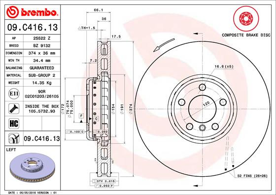 BREMBO Bremsscheibe