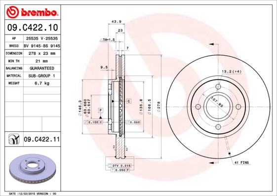 BREMBO Bremsscheibe