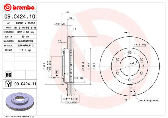BREMBO Bremsscheibe BREMBO Bremsscheibe