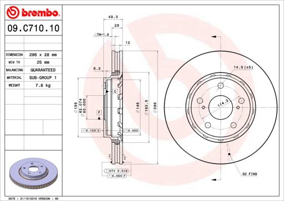 BREMBO Bremsscheibe