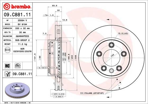 BREMBO Bremsscheibe