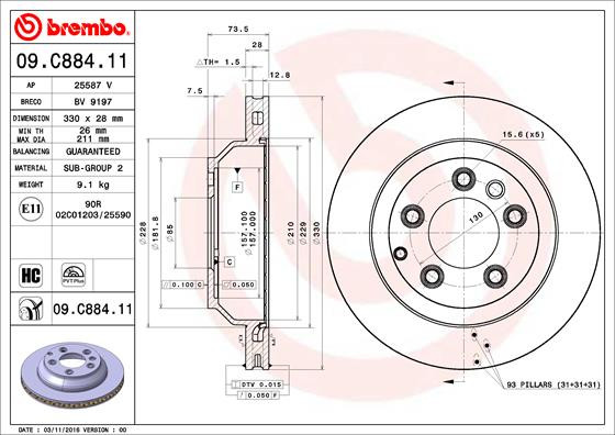 BREMBO Bremsscheibe