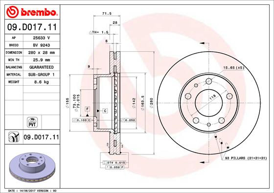 BREMBO Bremsscheibe