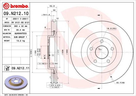 BREMBO Bremsscheibe
