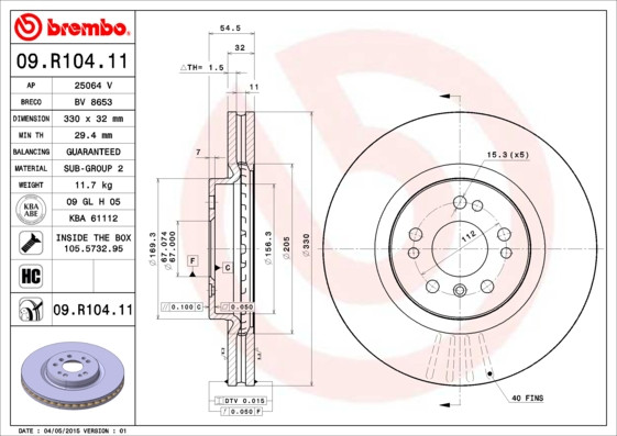 BREMBO Bremsscheibe