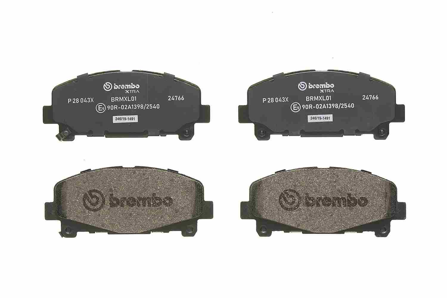 BREMBO Bremsbelagsatz, Scheibenbremse