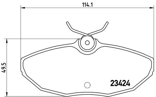 BREMBO Bremsbelagsatz, Scheibenbremse BREMBO Bremsbelagsatz, Scheibenbremse