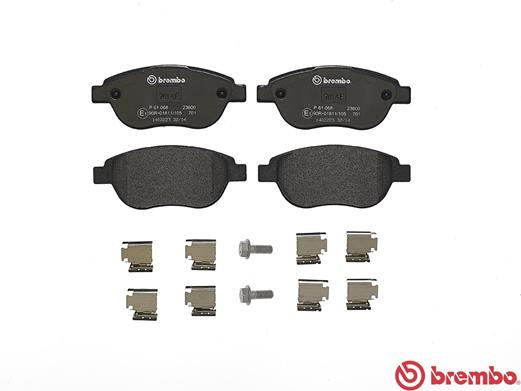 BREMBO Bremsbelagsatz, Scheibenbremse