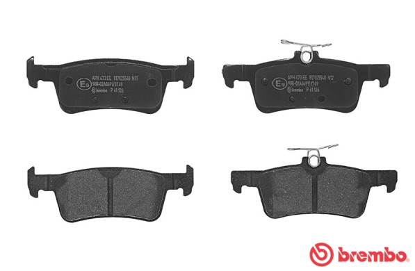 BREMBO Bremsbelagsatz, Scheibenbremse