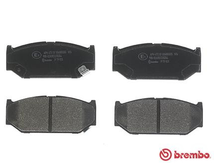 BREMBO Bremsbelagsatz, Scheibenbremse