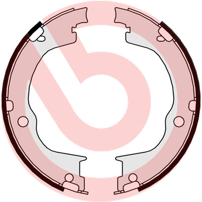 BREMBO Bremsbackensatz, Feststellbremse