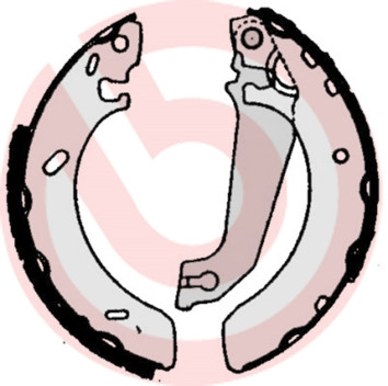 BREMBO Bremsbackensatz