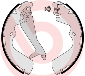 BREMBO Bremsbackensatz