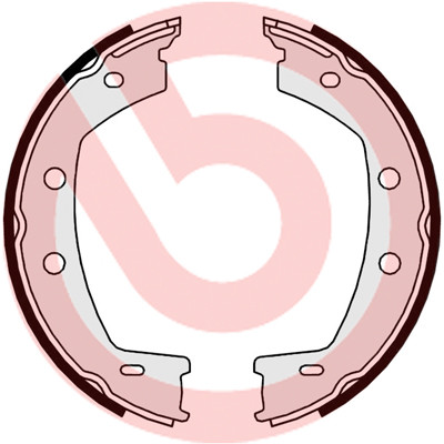 BREMBO Bremsbackensatz, Feststellbremse