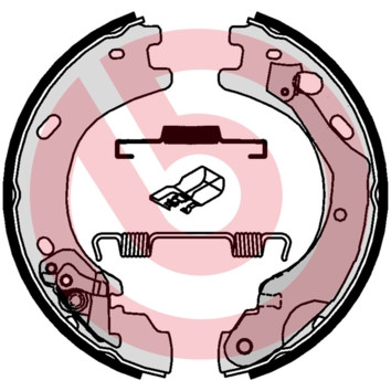 BREMBO Bremsbackensatz, Feststellbremse