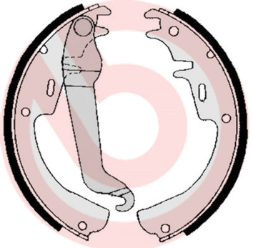 BREMBO Bremsbackensatz