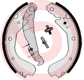 BREMBO Bremsbackensatz