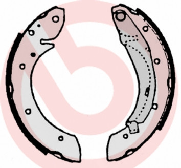 BREMBO Bremsbackensatz
