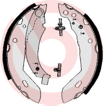 BREMBO Bremsbackensatz