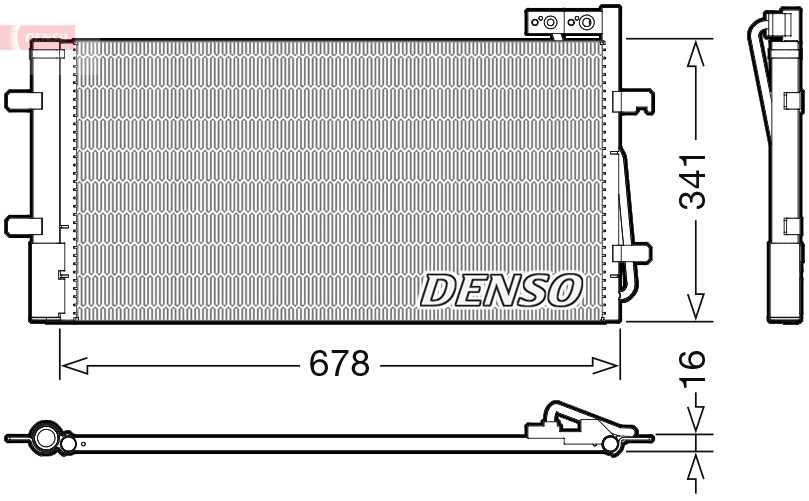 DENSO Kondensator, Klimaanlage