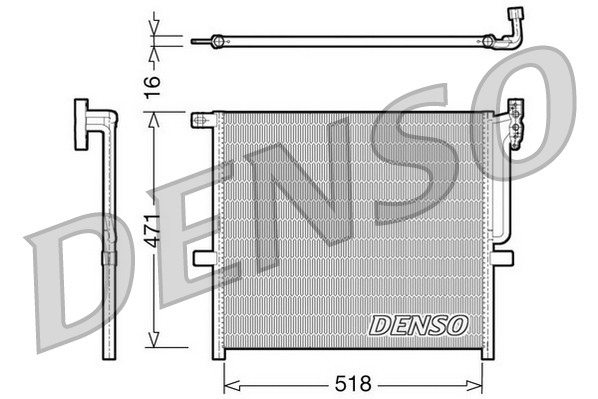 DENSO Kondensator, Klimaanlage