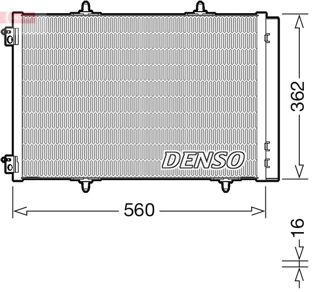 DENSO Kondensator, Klimaanlage
