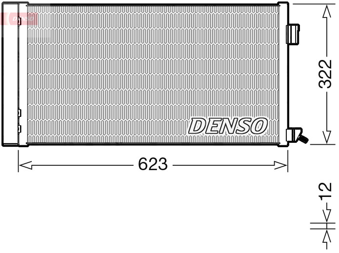 DENSO Kondensator, Klimaanlage
